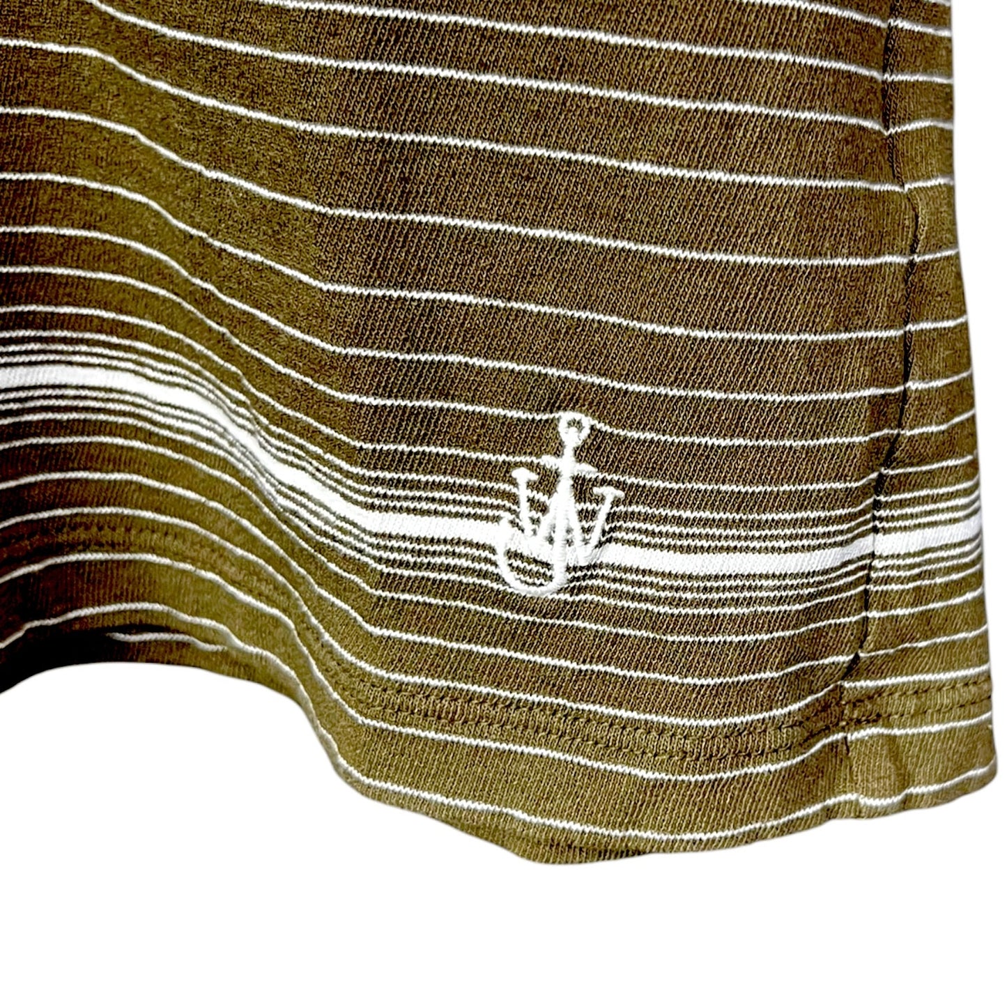 JW Anderson x Uniqlo Brown Striped Logo T-Shirt - $40 Retail