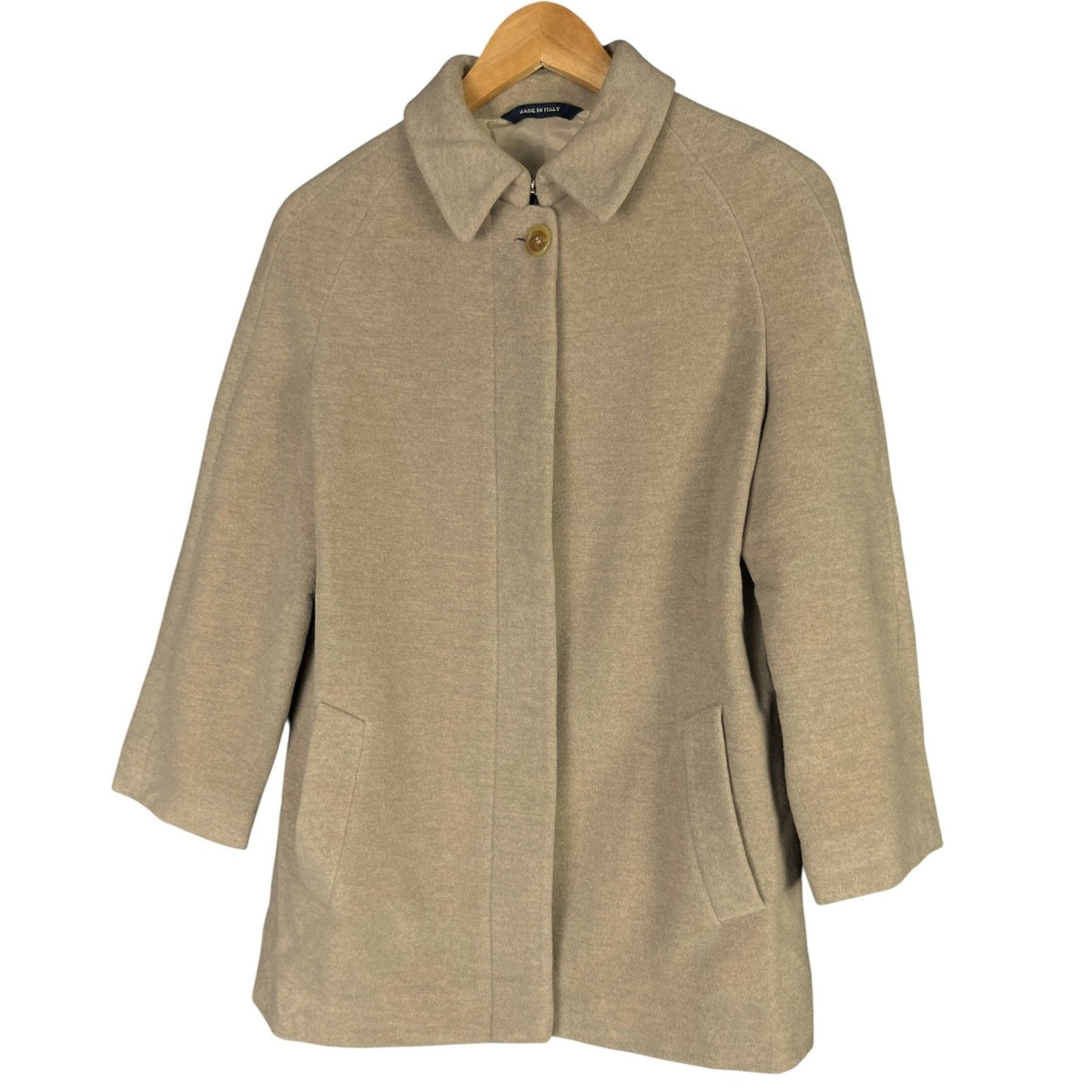 Burberry Tan Wool Blend Women's Size 4 Coat $795 Retail