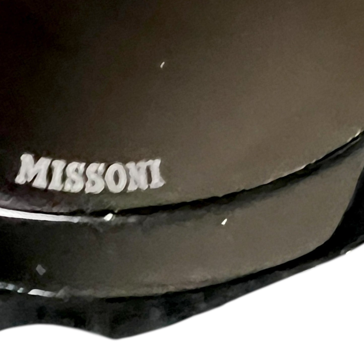 Missoni Black Sunglasses with Gray/Black Fabric Inserts