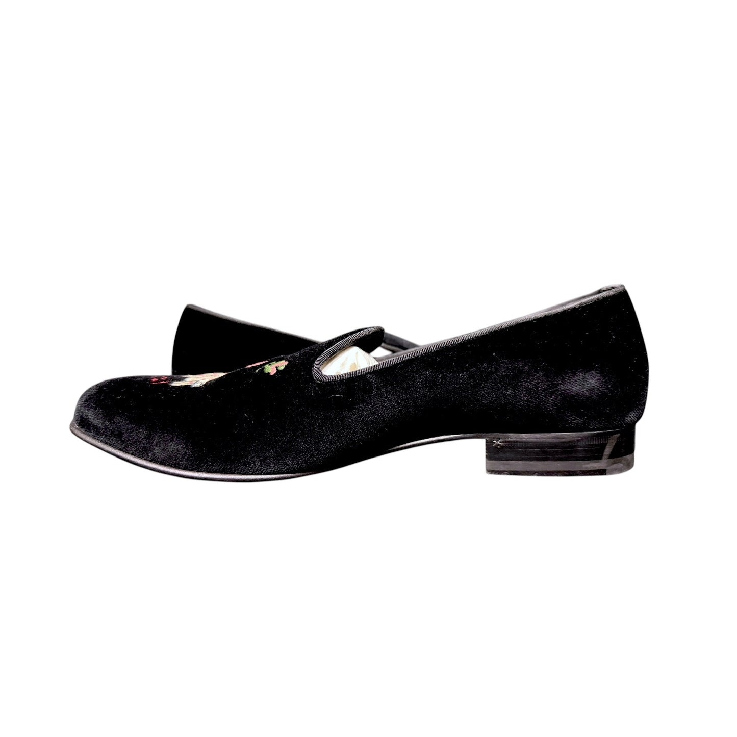 Gucci Flying Pig Embroidered Black Velvet Loafers Slippers - $1,090 Retail
