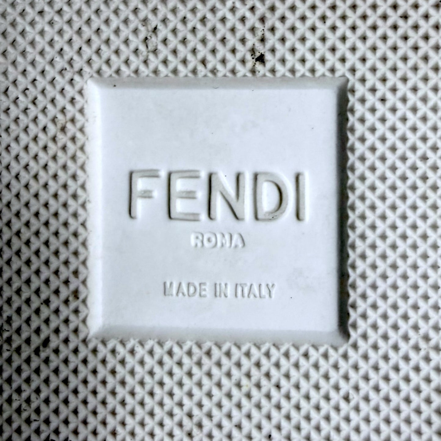 Fendi FF Navy Blue Monogram Logo Motif Low Top Leather Sneakers - $890 Retail