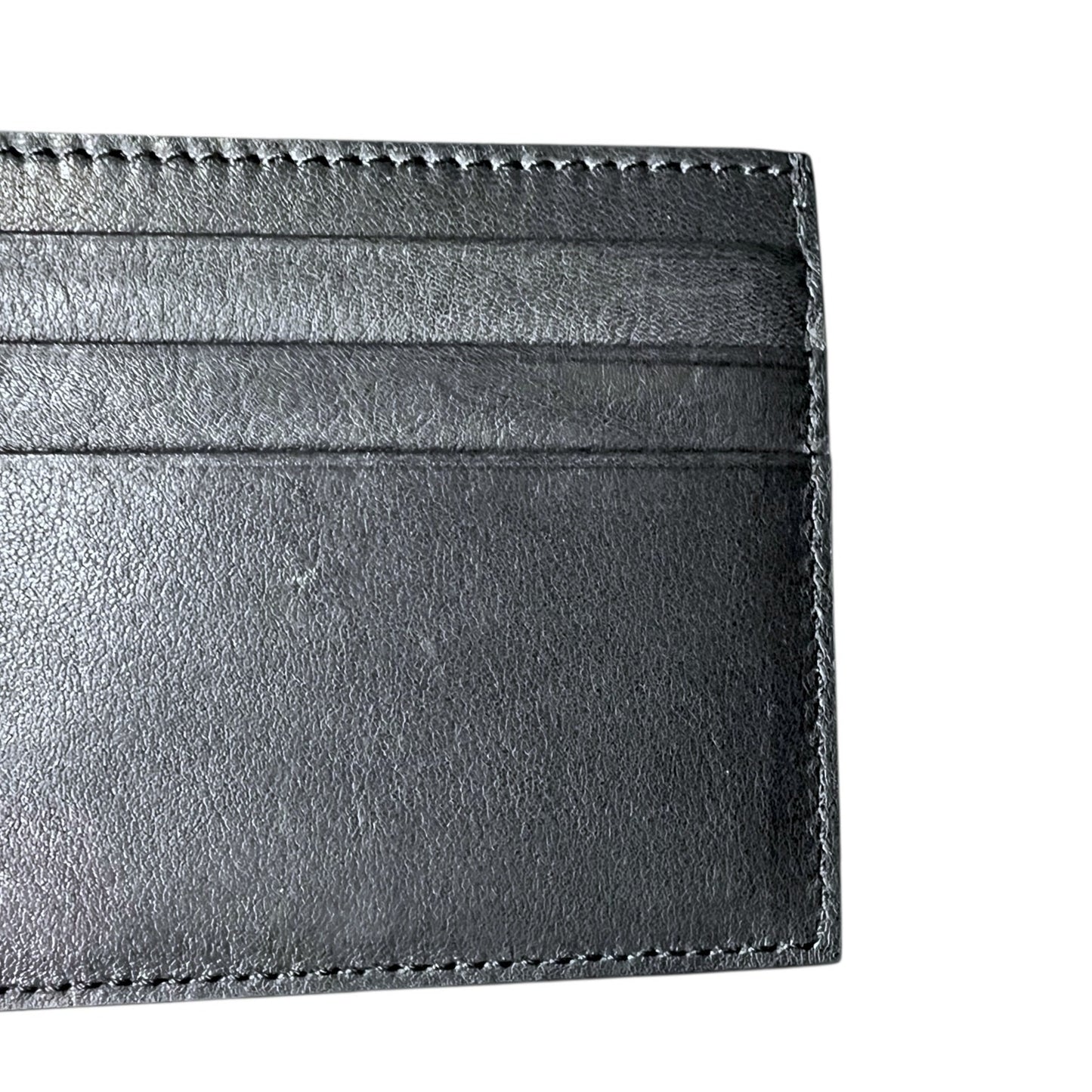Thom Browne New York Navy Blue Leather Card Case Wallet - $340 Retail