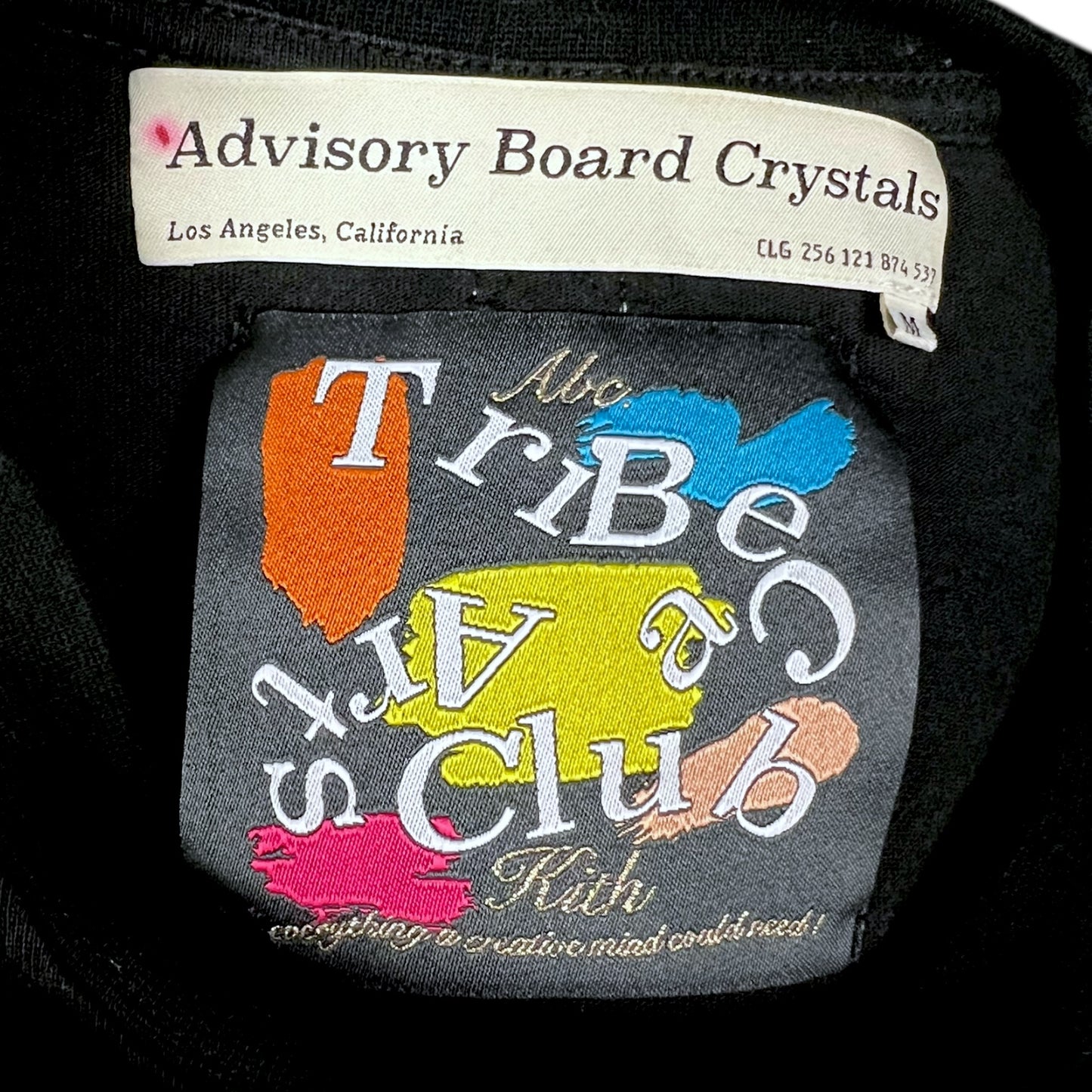Advisory Board Crystals x Kith Windshield Box Logo Black T-Shirt - $175 Retail