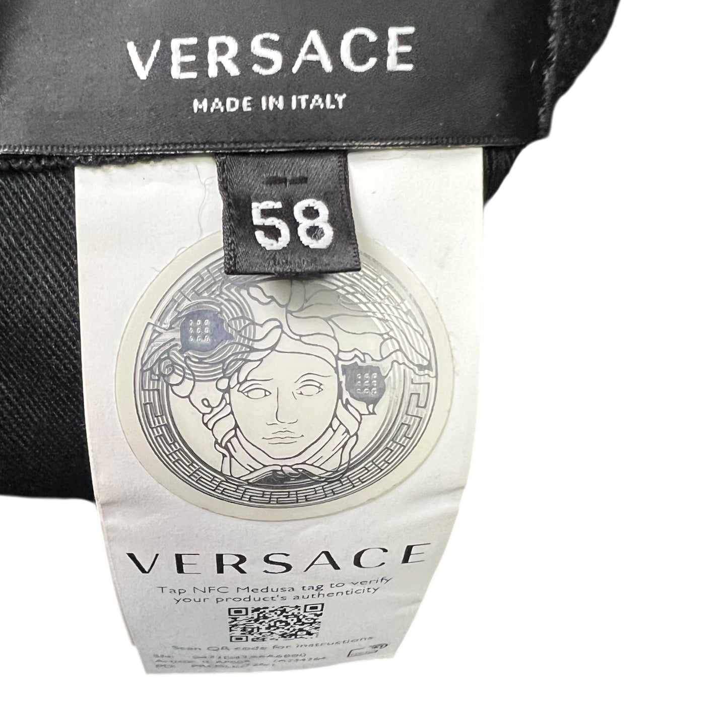 Versace Purple & Gold Signature Logo Strapback Hat