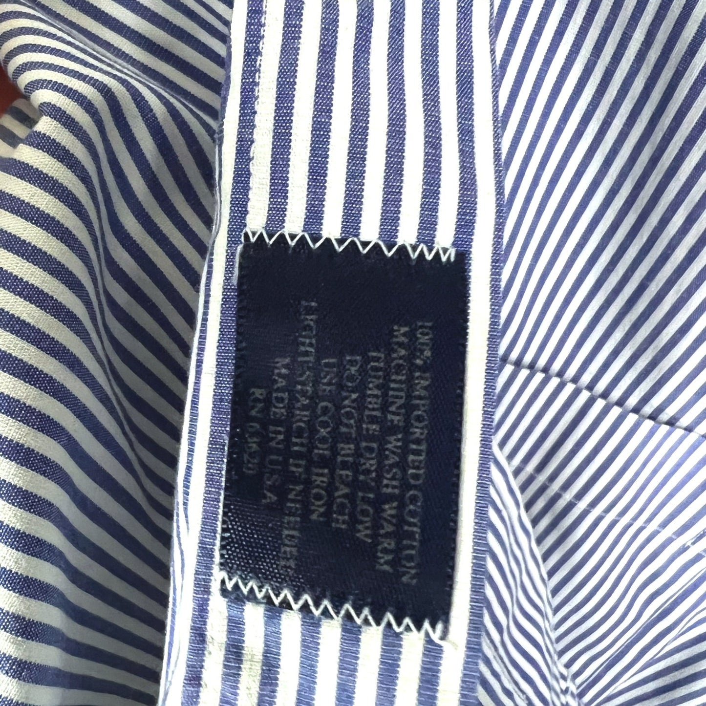 Burberry London Blue & White Striped Button-Down Dress Shirt - $690 Retail