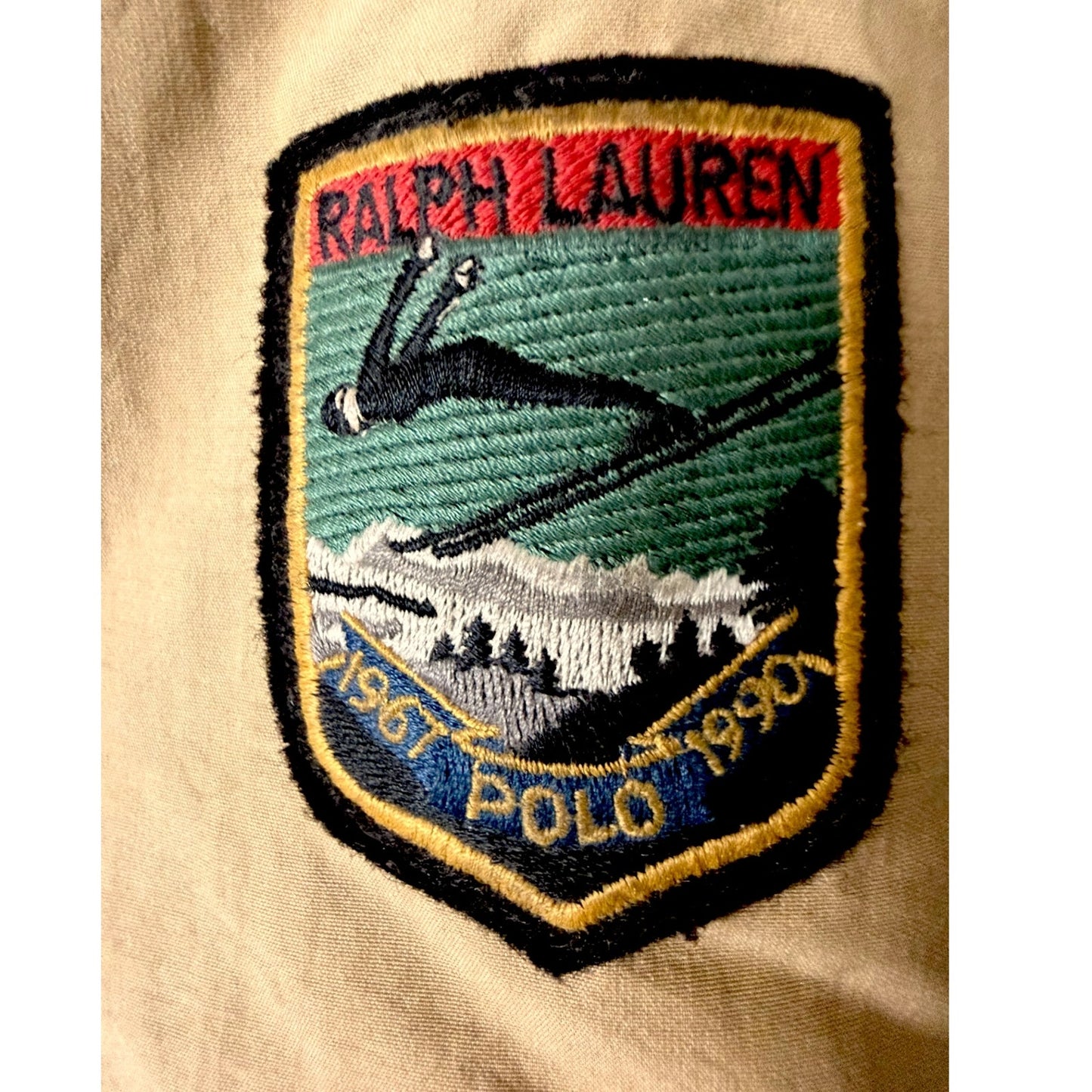 Vintage 1990s Polo Ralph Lauren Mens Med Suicide Hooded Down Puffer Ski Jacket