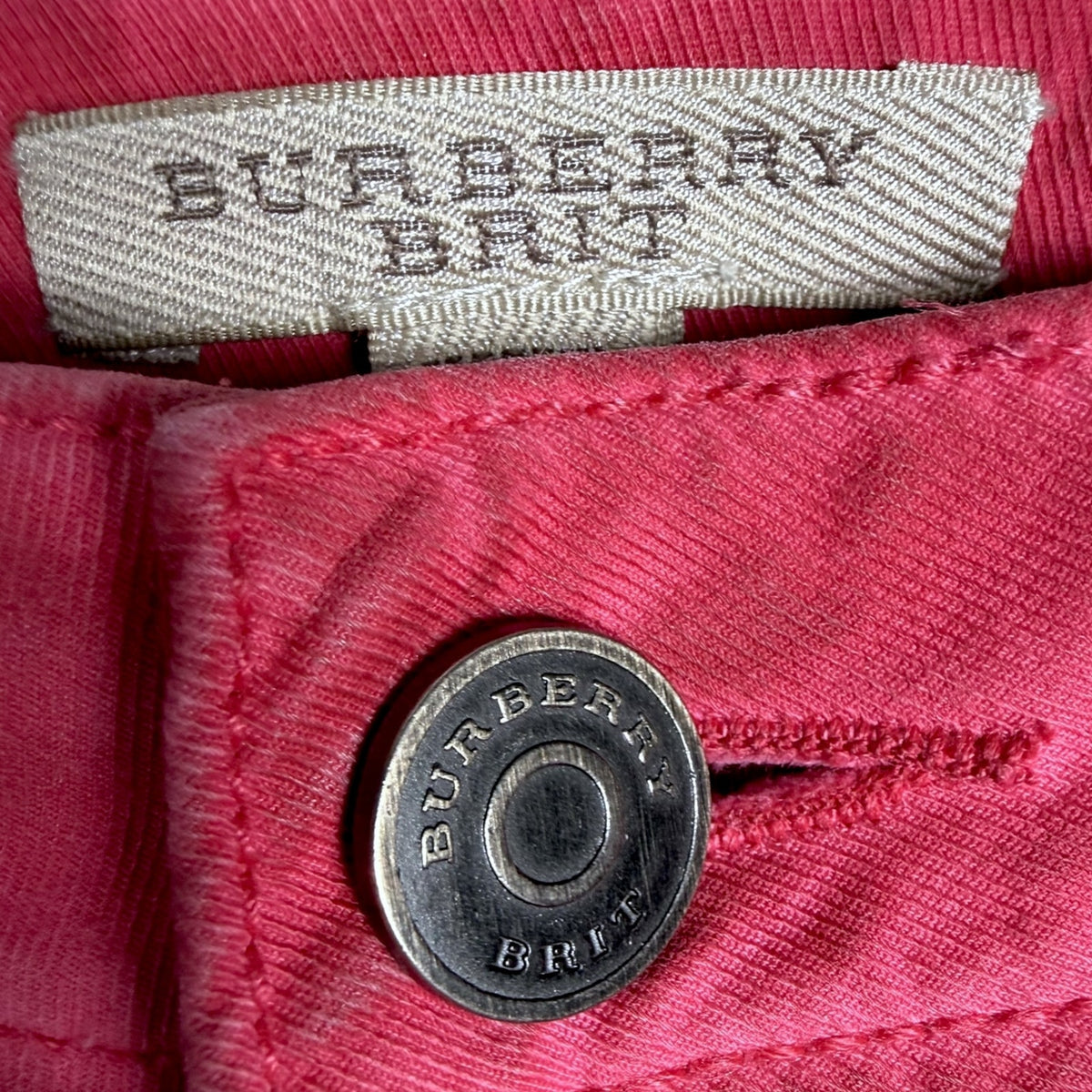 Burberry Brit Women's Westbourne Skinny Crop Pink Jeans 29x25 $425 Retail Luxury