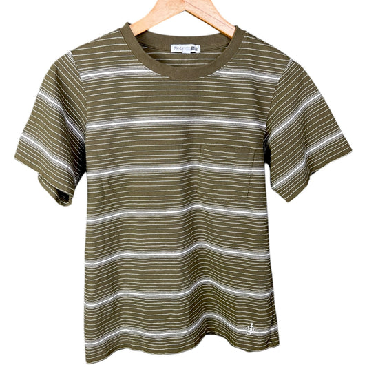 JW Anderson x Uniqlo Brown Striped Logo T-Shirt - $40 Retail