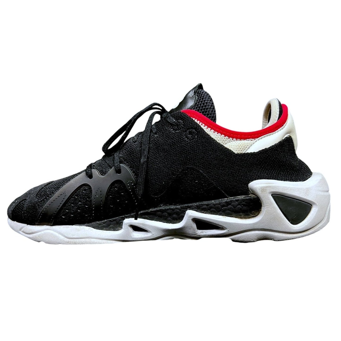 Y-3 Yohji Yamamoto FYW S-97 Black Scarlet Men's 12.5 Sneakers $350 Retail