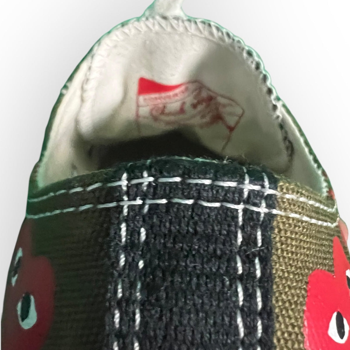 Comme des Garcons PLAY Converse Chuck 70 Low Brown Red Heart Sneakers W7 NWOB