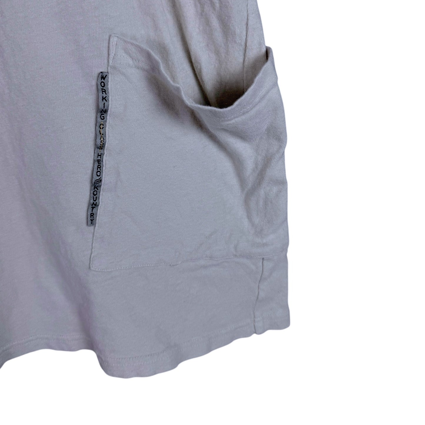 Kapital Japan Asymmetrical Pocket Natural Cotton Logo T-Shirt