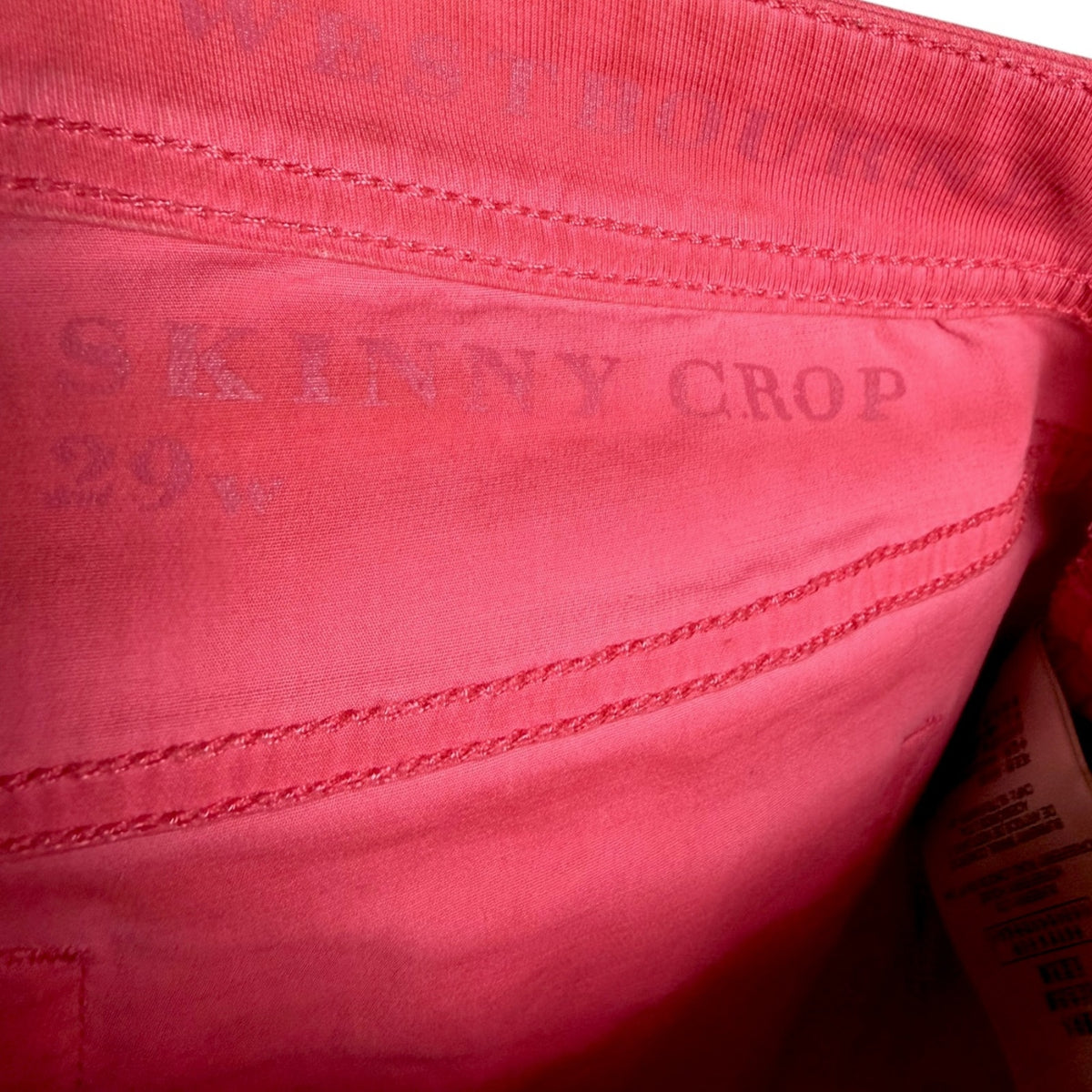 Burberry Brit Women's Westbourne Skinny Crop Pink Jeans 29x25 $425 Retail Luxury