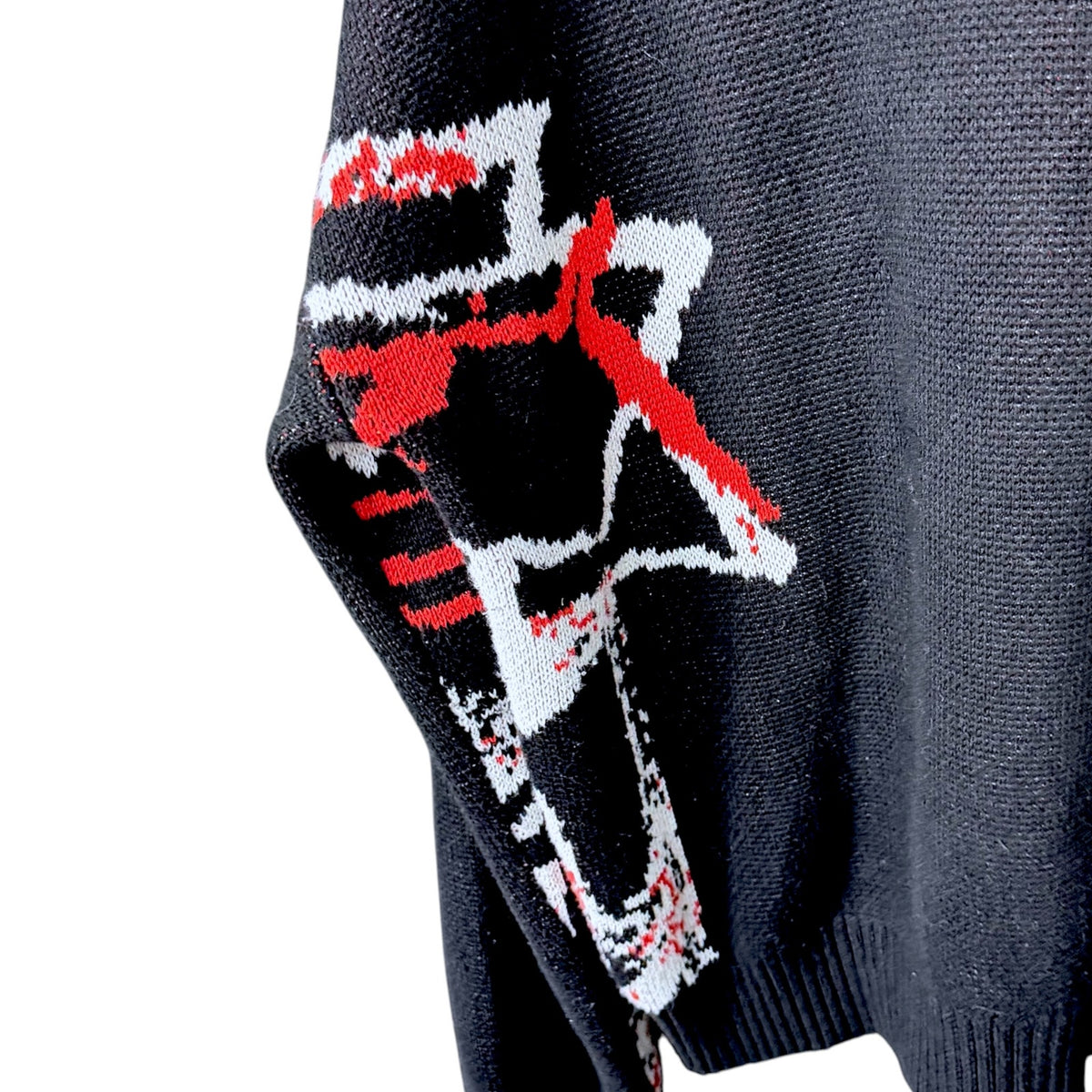 Racer Worldwide RWW Red Black Heavyweight Knit Sweater Men's Medium Streetwear
