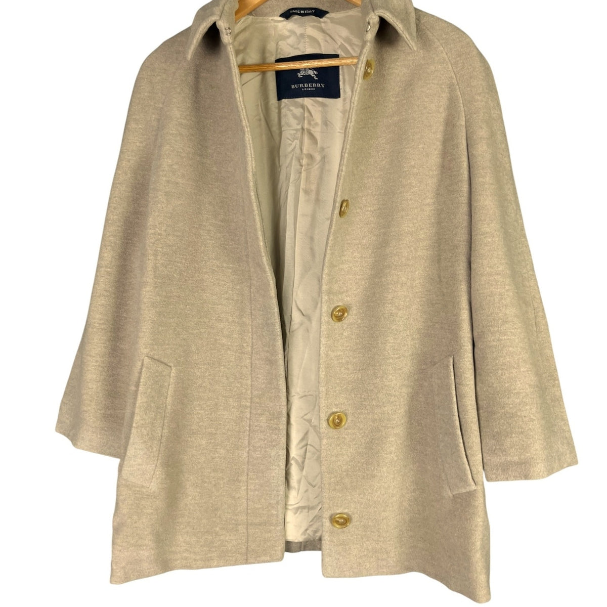 Burberry Tan Wool Blend Women's Size 4 Coat $795 Retail