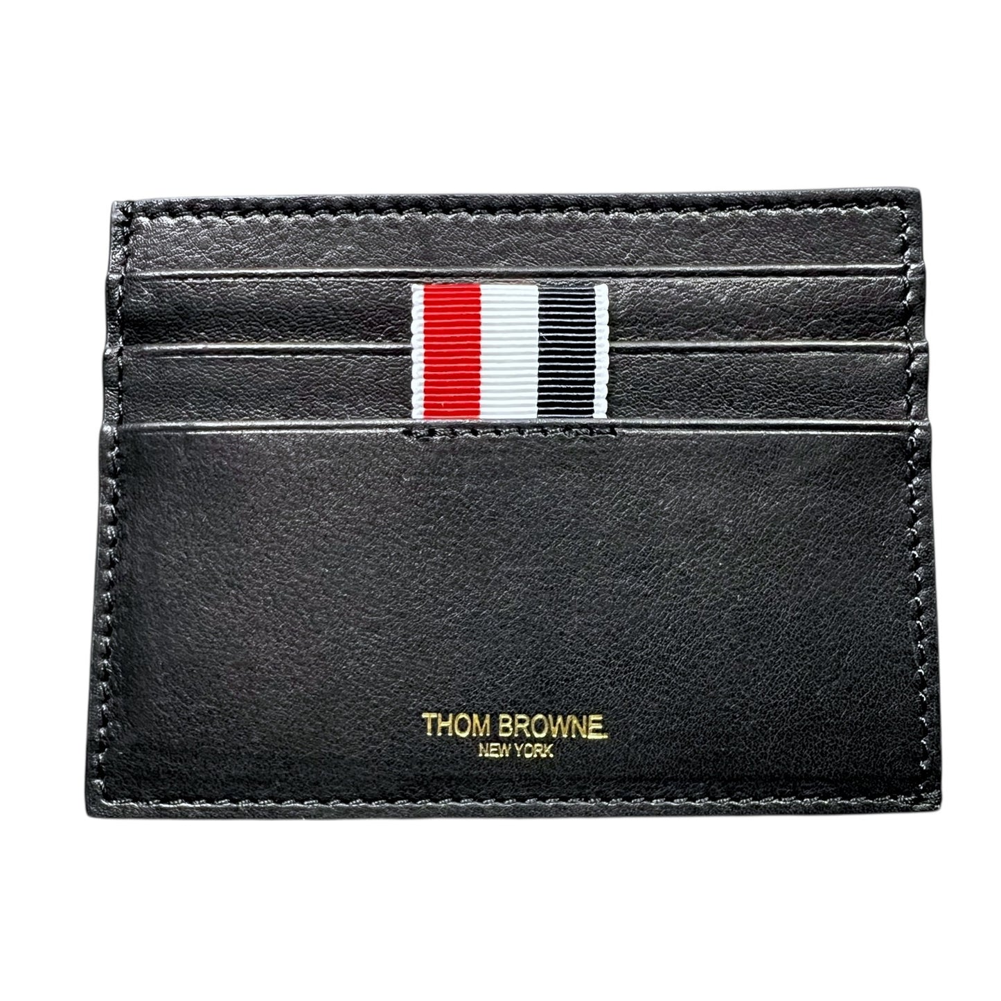 Thom Browne New York Navy Blue Leather Card Case Wallet - $340 Retail