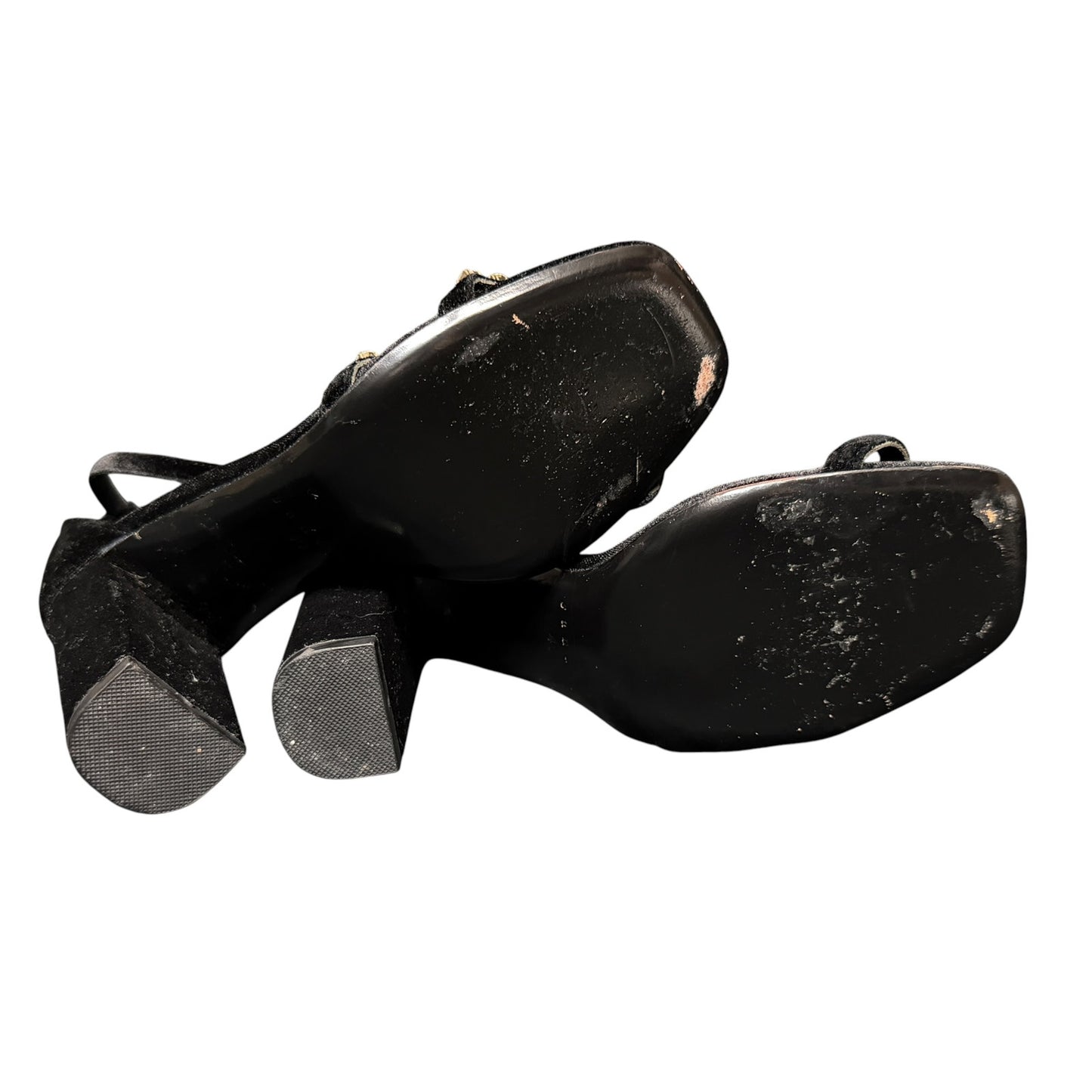 Sandro Crystal Embellished Black Suede Women's Pumps EU 40 $340 Retail Excellent