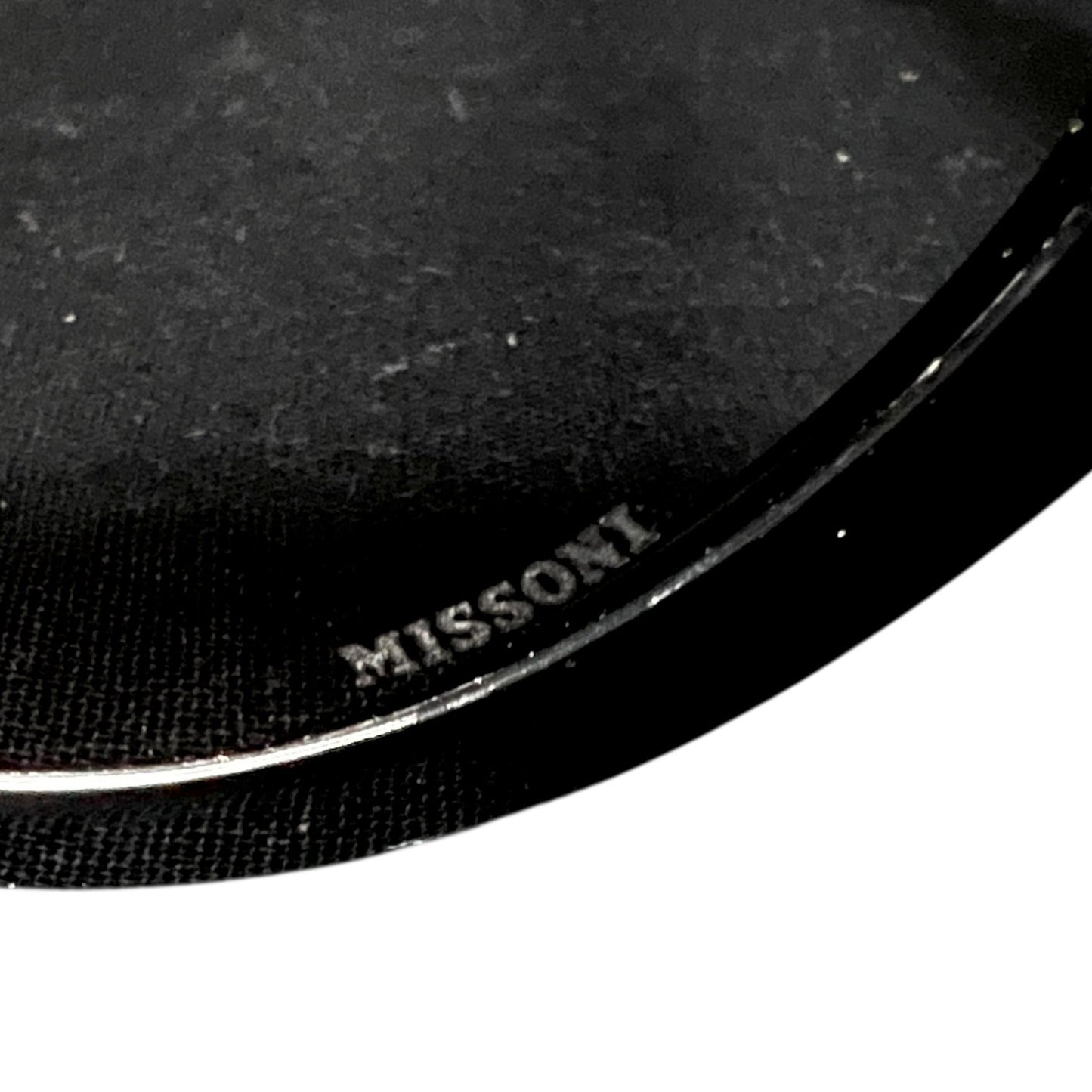 Missoni Black Sunglasses with Gray/Black Fabric Inserts