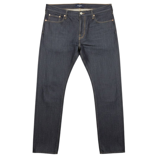 Paul Smith Jeans W36 Blue Dark Denim Slim Straight Selvedge Raw Indigo Casual