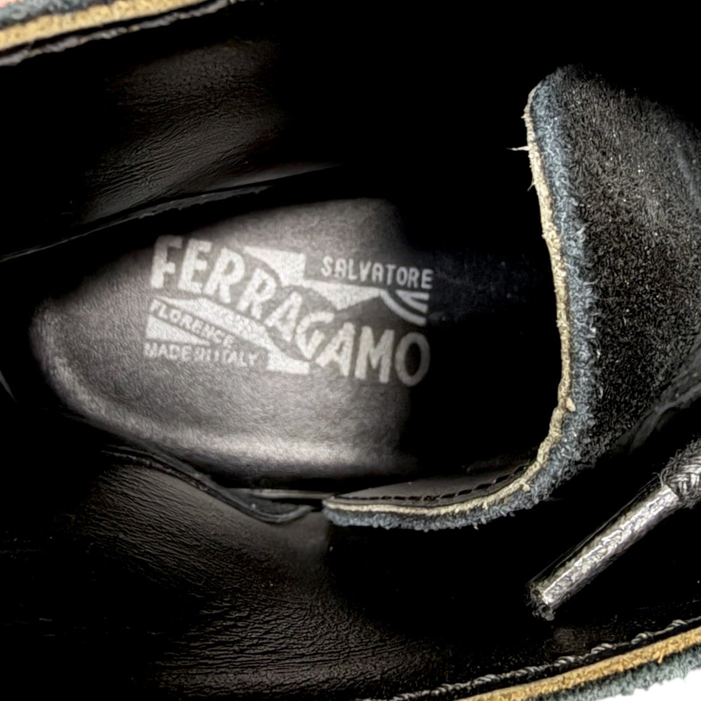 Salvatore Ferragamo Black Suede Leather Chukka Boots Men's EU 42 US 9 Luxury