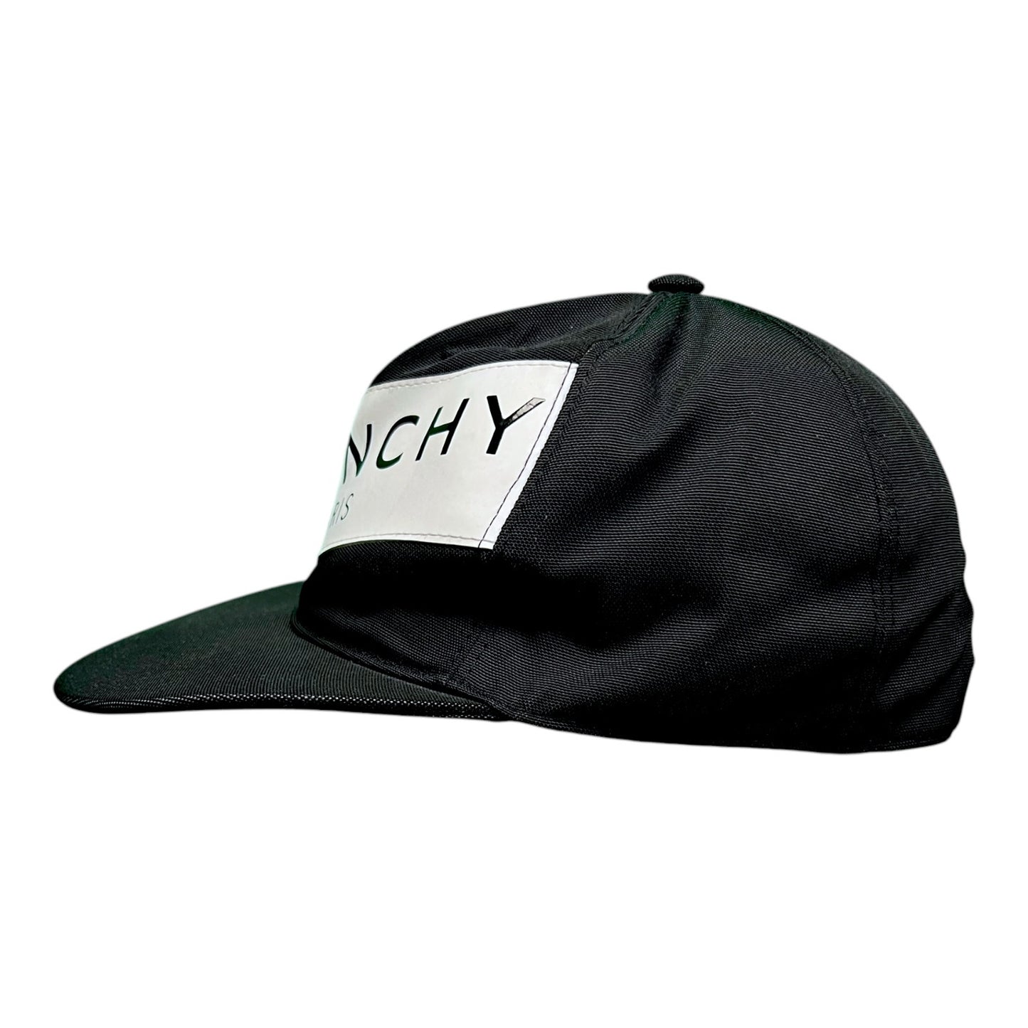 Givenchy Paris Diagonal Logo Snapback Black Hat Cap Casual Luxury Unisex OS