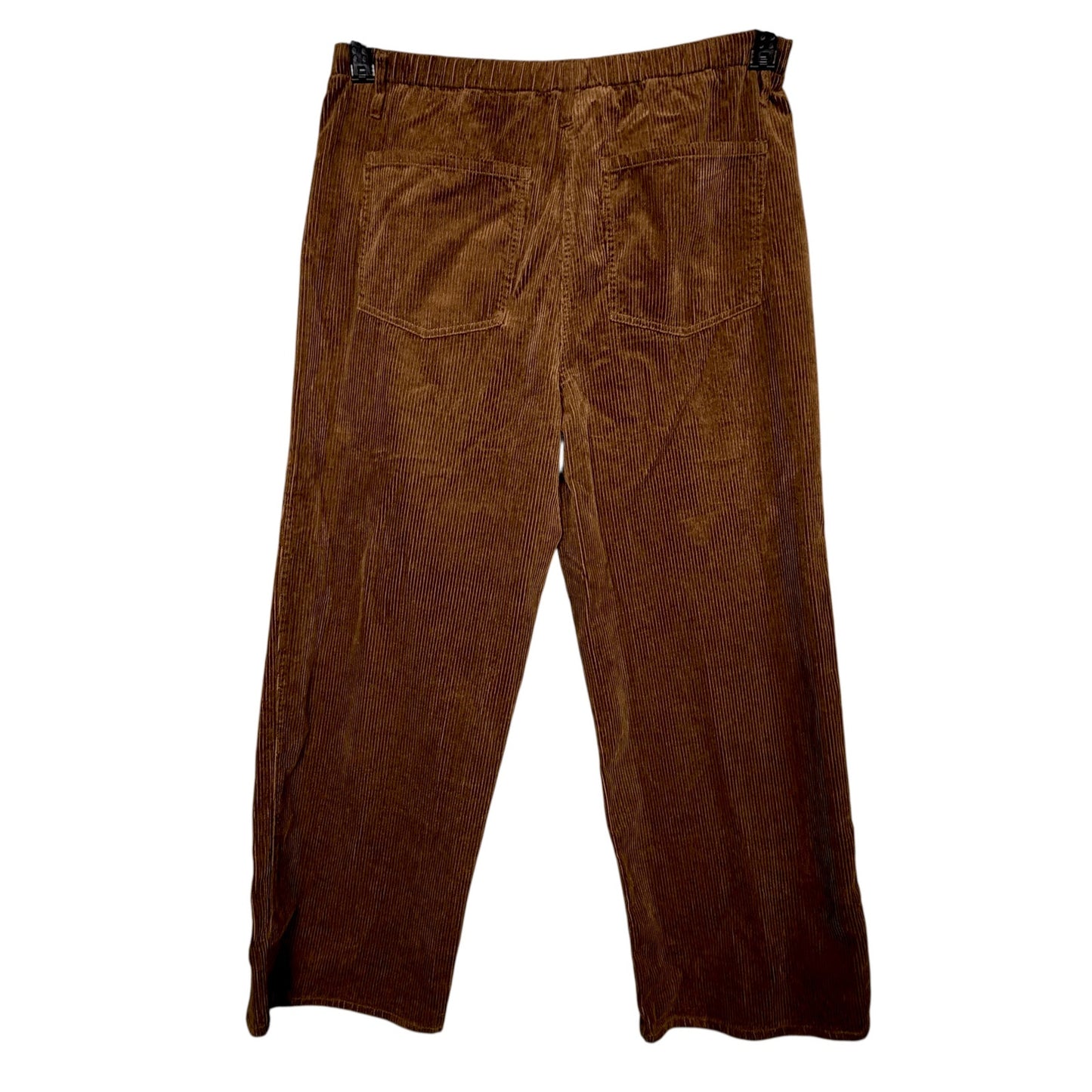 Christian Lacroix Women’s Brown Corduroy Wide Leg Drawstring Pants 100% Cotton L