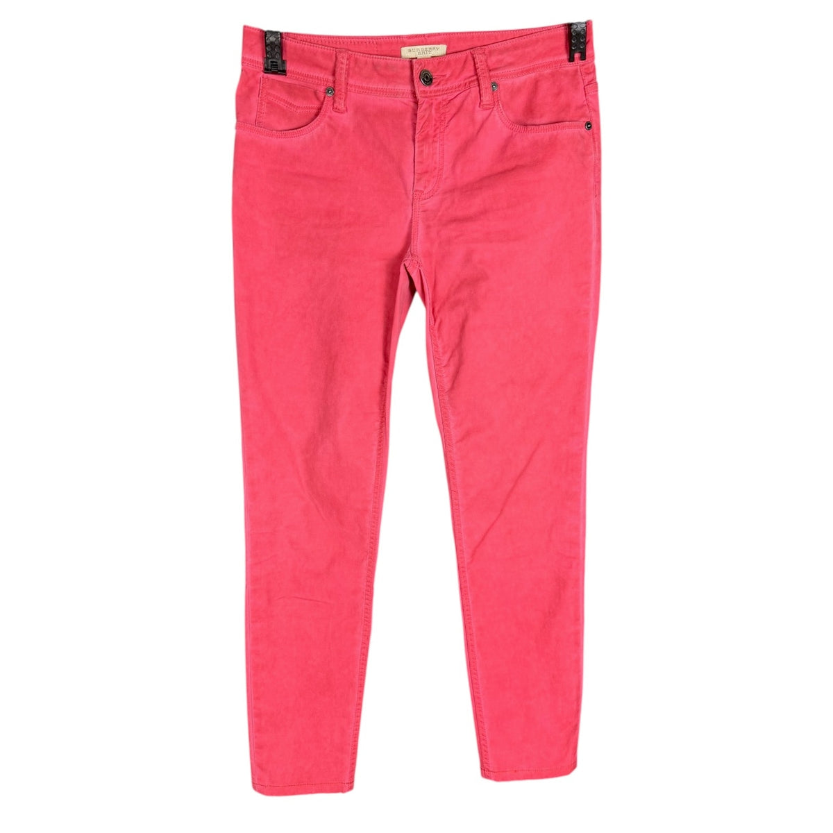 Burberry Brit Women's Westbourne Skinny Crop Pink Jeans 29x25 $425 Retail Luxury