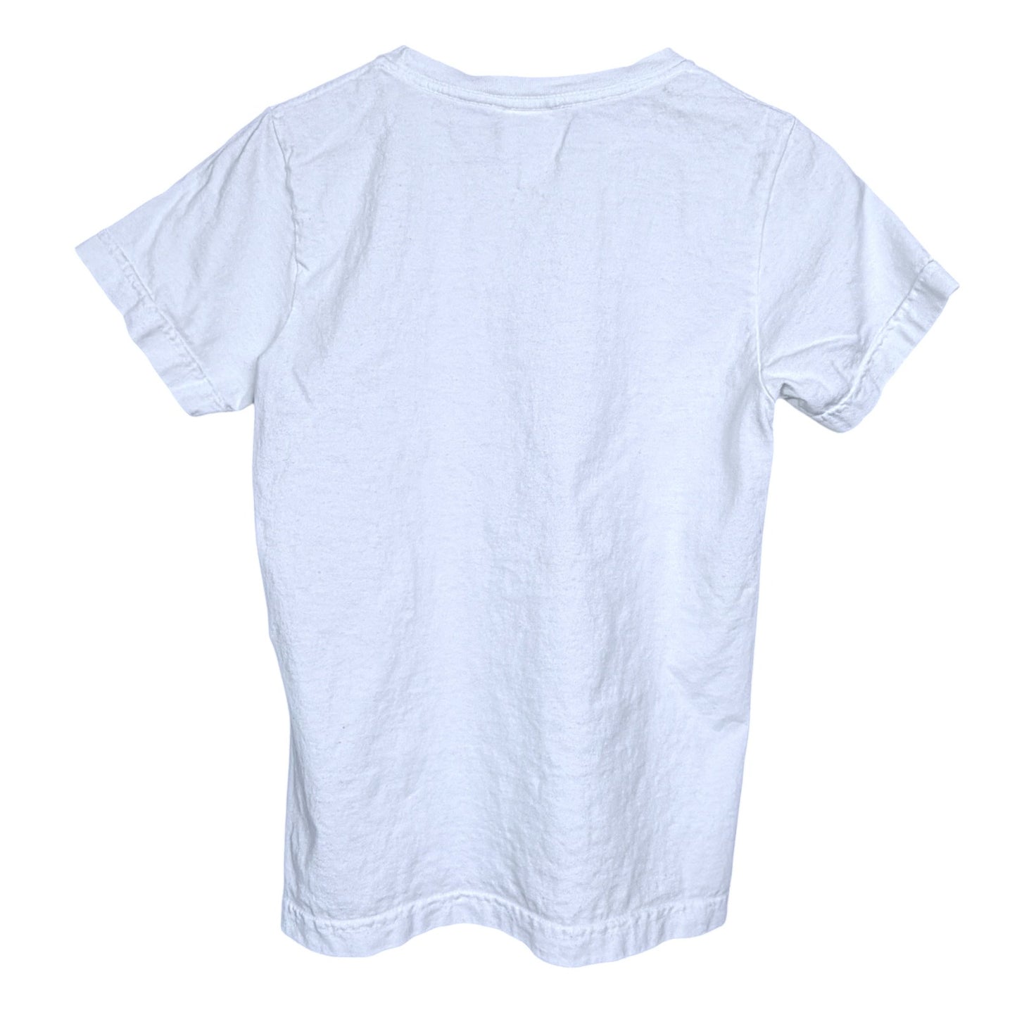 A.P.C. APC Abram Women's XS White 100% Cotton Logo T-Shirt Streetwear EUC