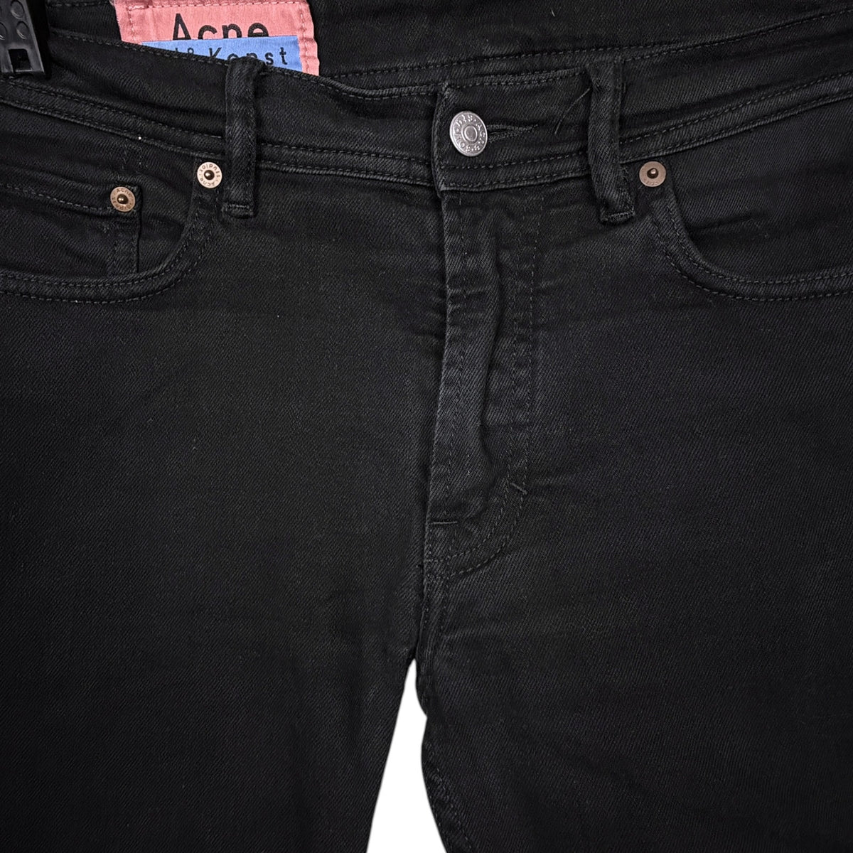 Acne Studios Bla Konst Men Jeans 31x30 Fits (30x30) North Stay Black Tapered Leg