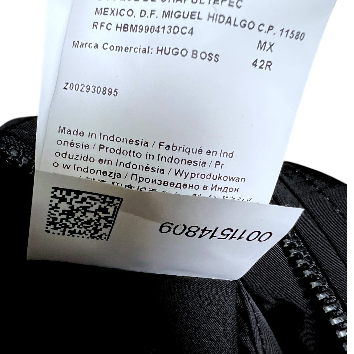 Hugo Boss Men's Black Field Jacket Military Utility Coat Pocket Zip Snap 42R
