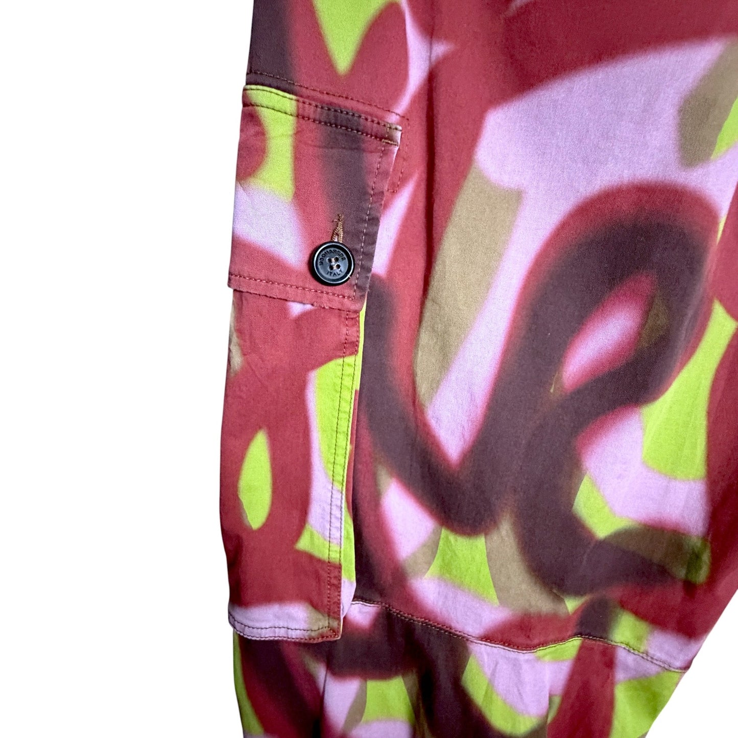Dsquared2 Graffiti Print Men's Size 48 Pink Red Cargo Pants Joggers $916 Retail