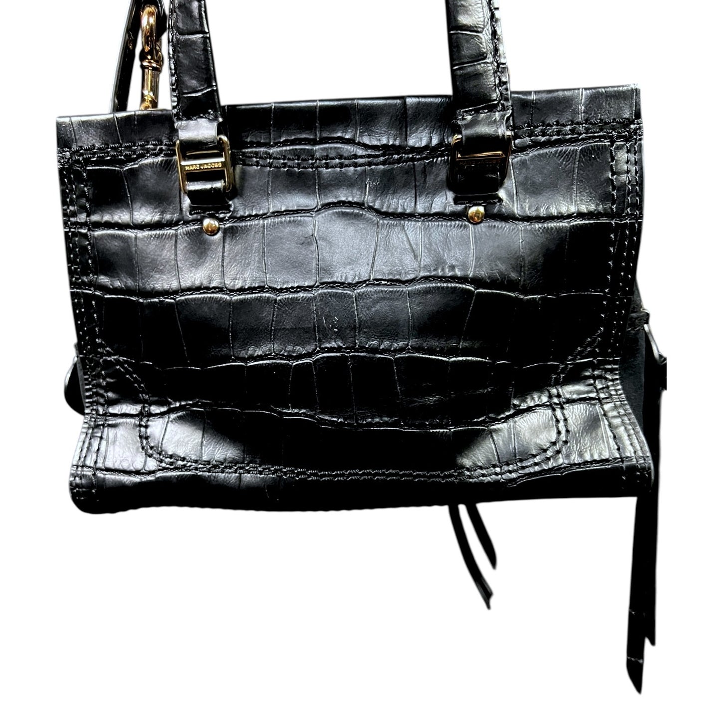 Marc Jacobs Mini Cruiser Crocodile-Embossed Leather Satchel Purse - $495 Retail