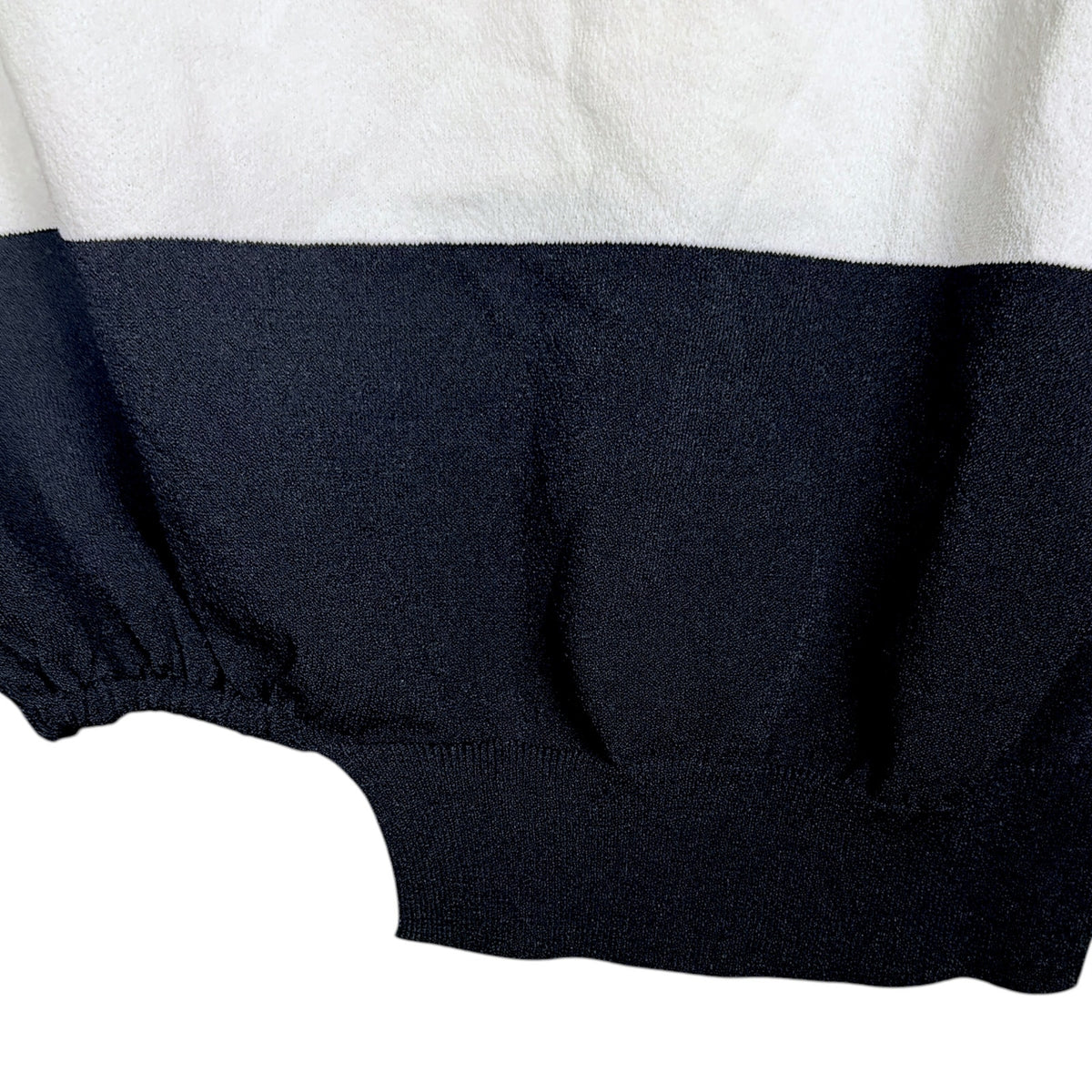 Sarah Pacini Italy Size OS Black White Striped Cropped Knit Top Layering Resort