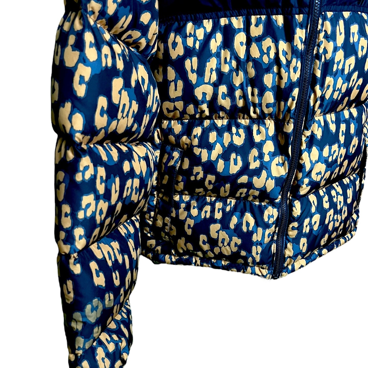 The North Face Retro 1996 Animal Print Cropped Down Puffer Jacket - $330 Retail