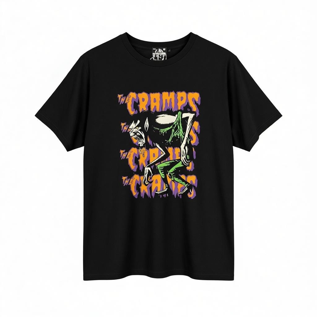 Hysteric Glamour The Cramps "I've Got Cramps Fever" Black T-Shirt