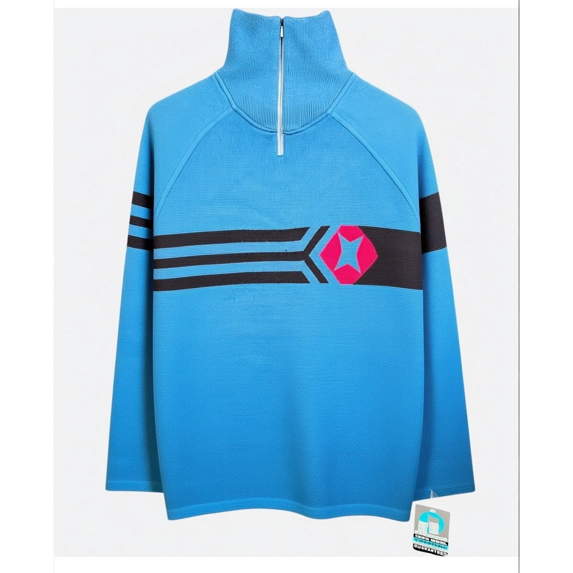 Vintage 90s Freshjive Men's M Wool Quarter Zip Skater Skateboarding Sweater NWT