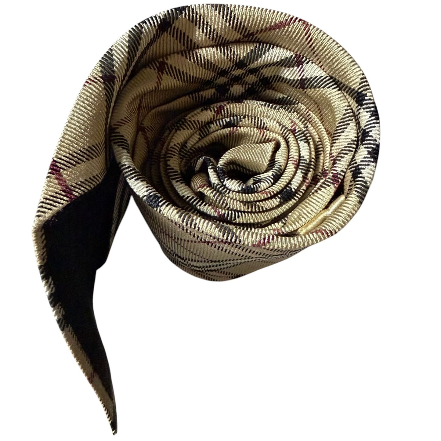 Burberry London 100% Silk Men's Necktie Nova Check Preppy Luxury Classic