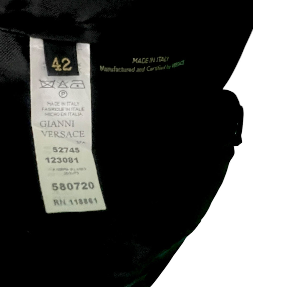 Gianni Versace Black Nylon Mini Skirt EU 42 US 12 Luxury Glam Vintage 90s