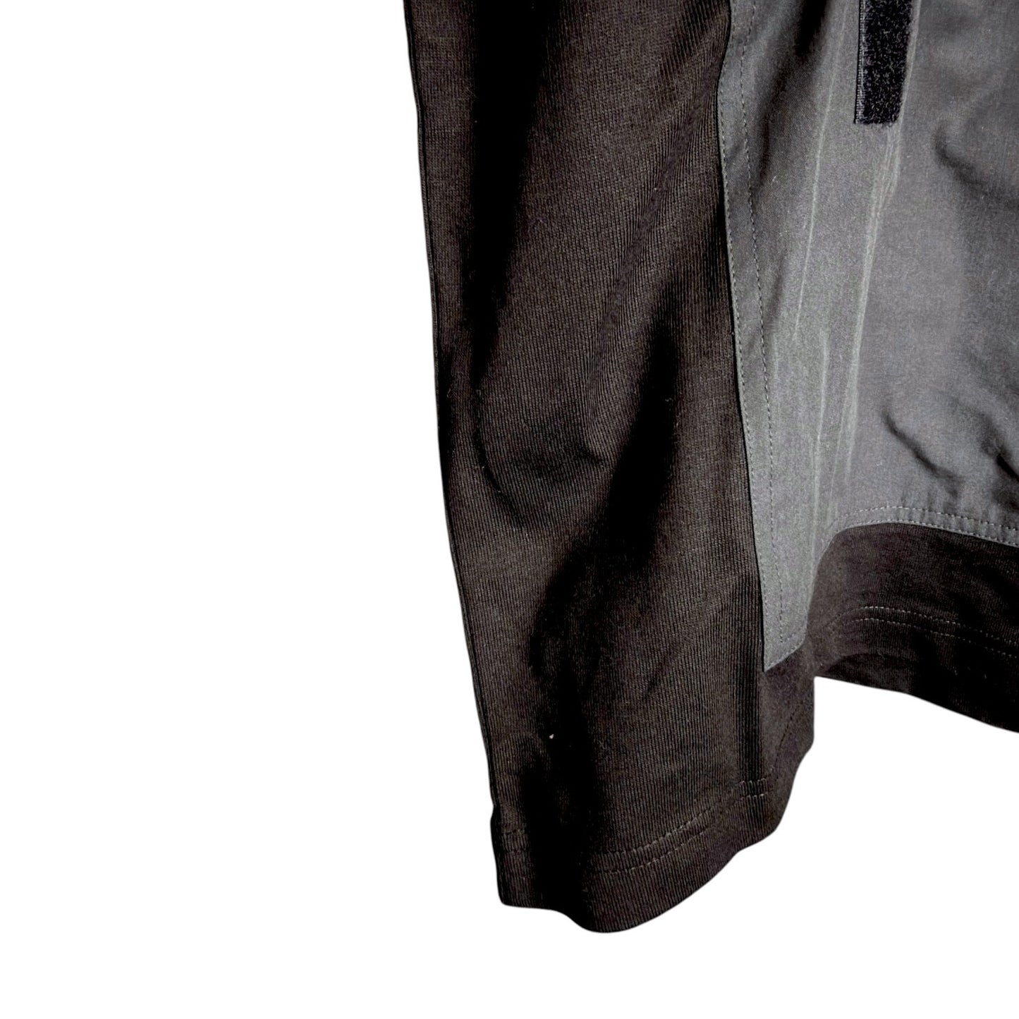 G-Star RAW Mens Black Fabric Mix Boxy T-shirt Oversize Fit Pouch Sold Out NWT S