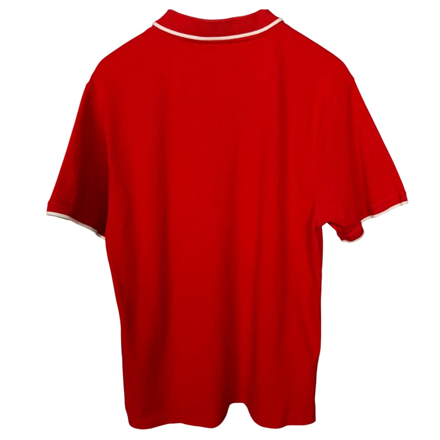 Cavalli Class Men's XL Red Embroidered Logo Polo Shirt Casual Preppy Luxury
