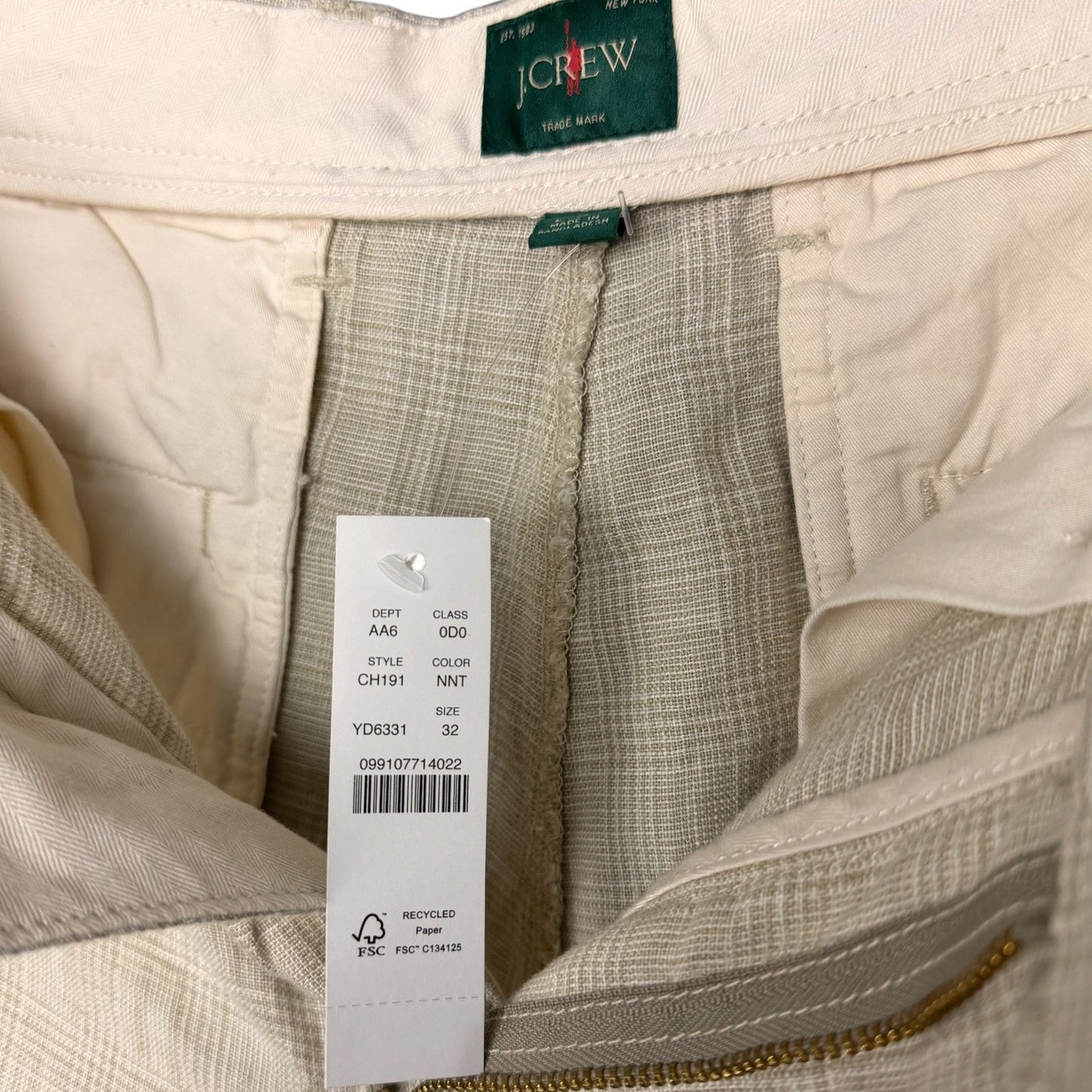 Dusan 100% Silk Flowy Pleated Tan Cuffed Women's L EU 42 Slacks Pants Career NWT