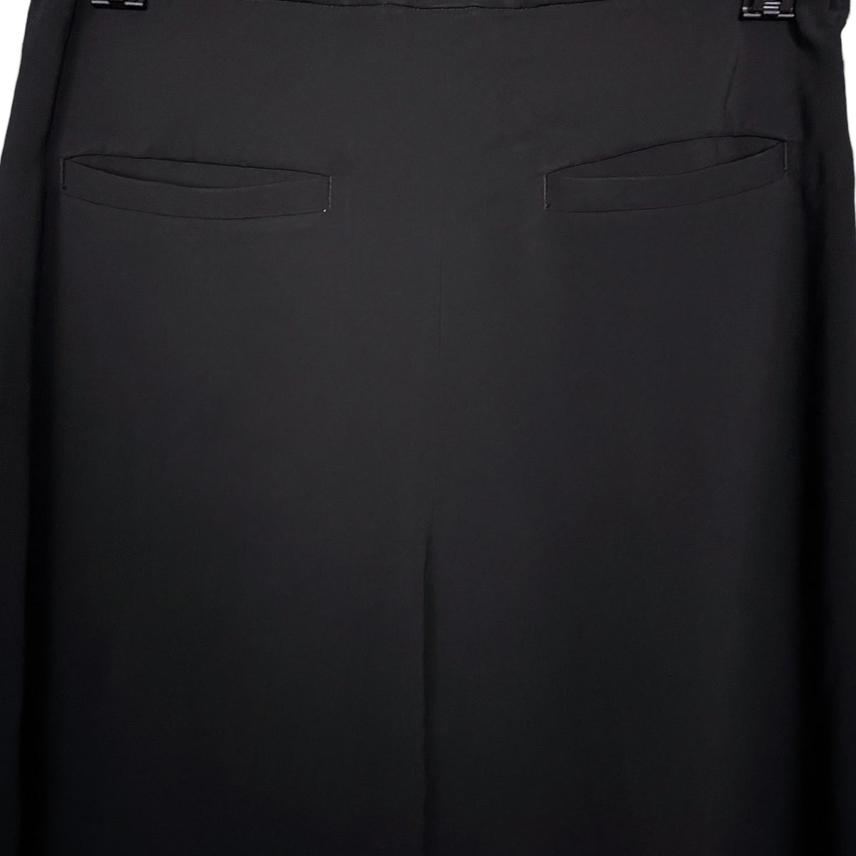 08Sircus Japan Black Wide Leg Elastic Waist Black Women's Pants $300 Retail