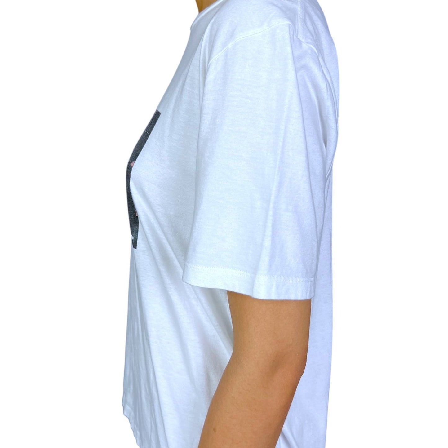 Saint Laurent Paris Women's Small Distressed Palm Tree VHS T-Shirt $430 Retail
