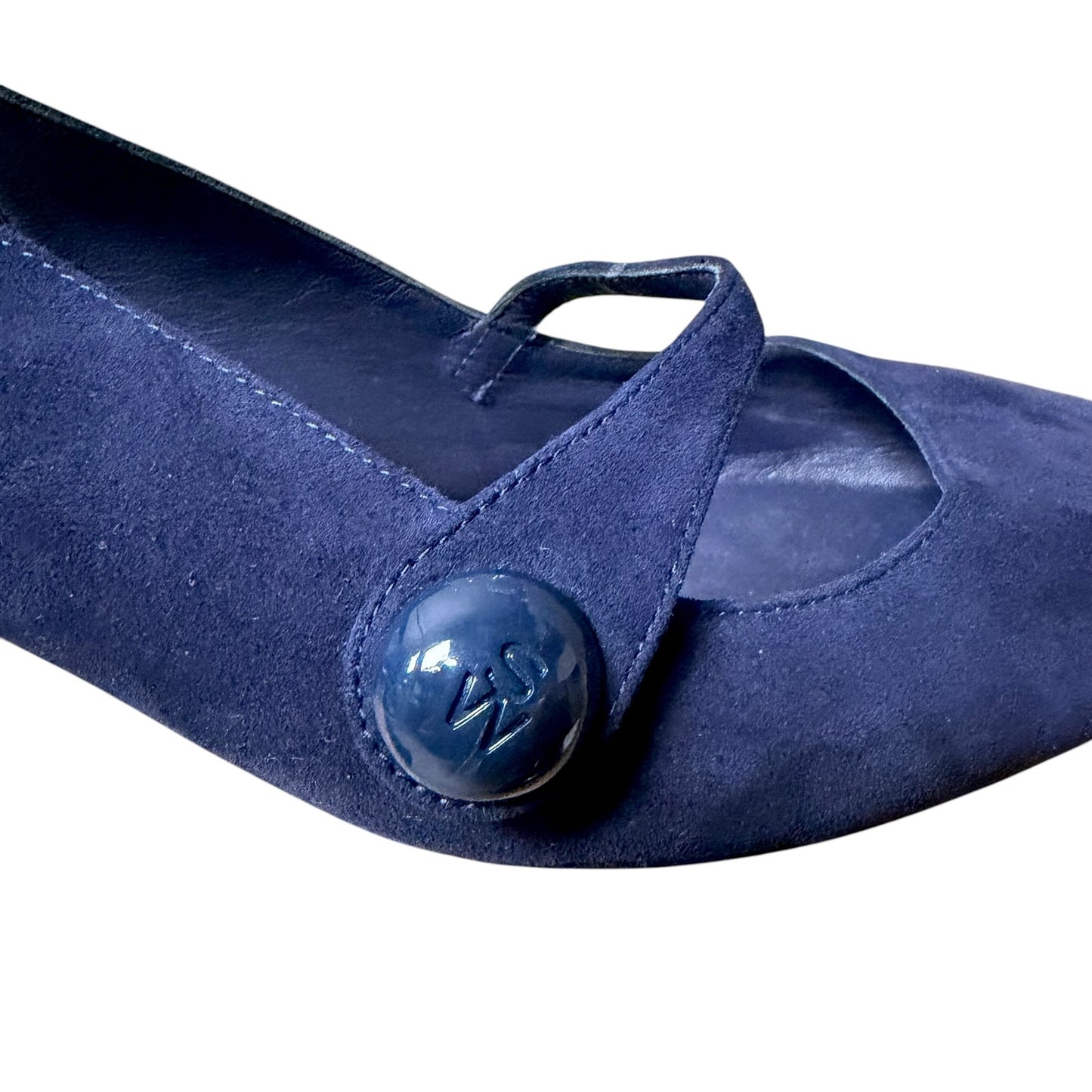 Stuart Weitzman SW Block Navy Blue Slingback Pumps Heels 10.5B New Unworn