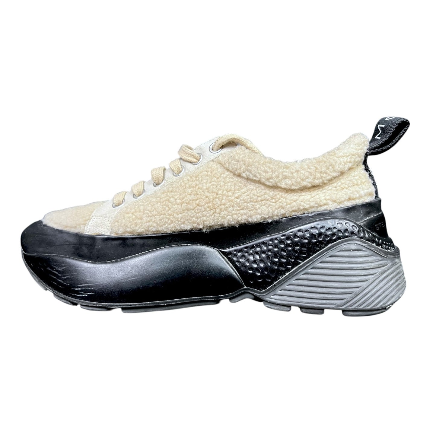 Stella McCartney Eclypse Faux Fur Shearling Sneakers Trainers - $685 Retail