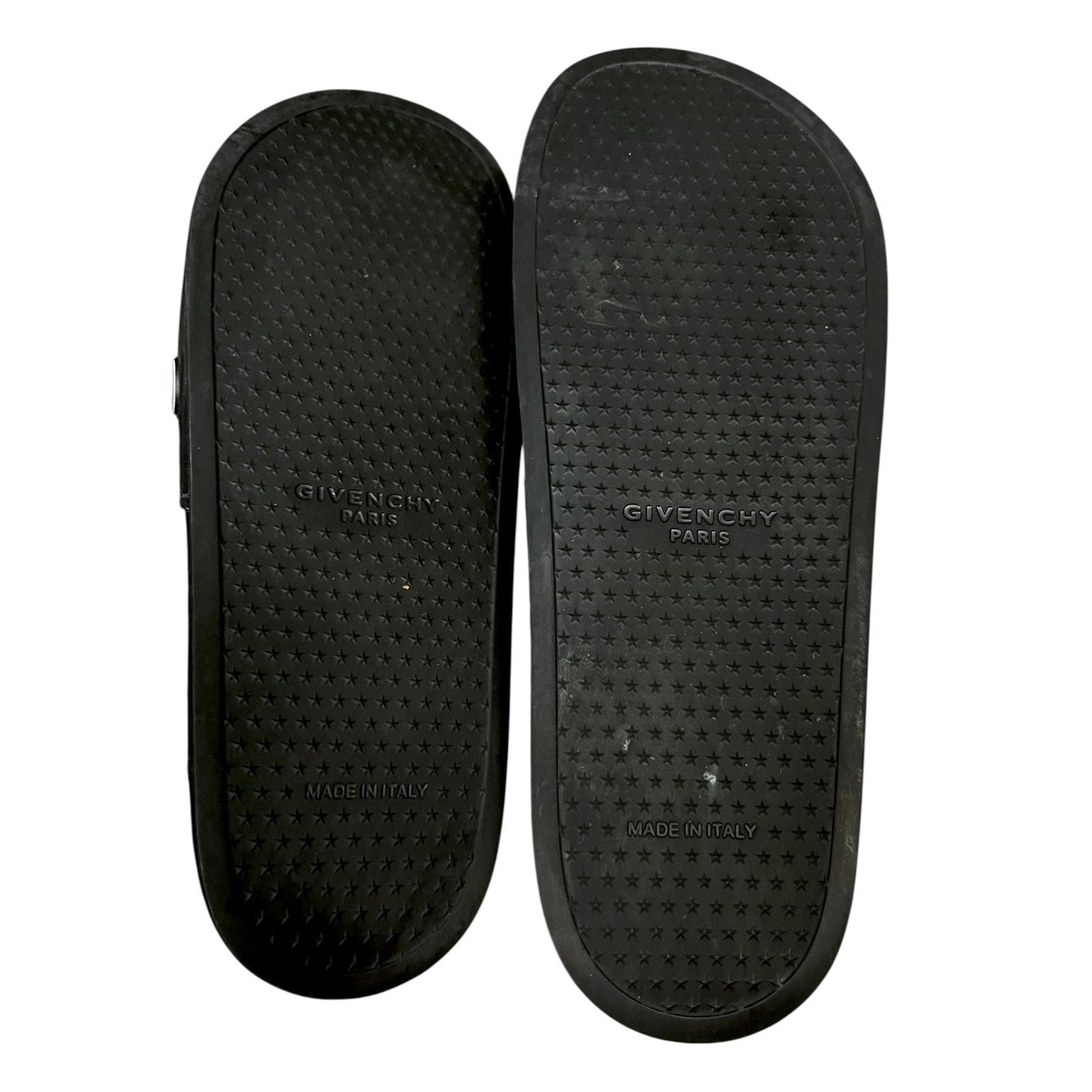 Givenchy Paris Black Rubber Slide Sandals Pool Men's US 10 EU 43 $350 Retail