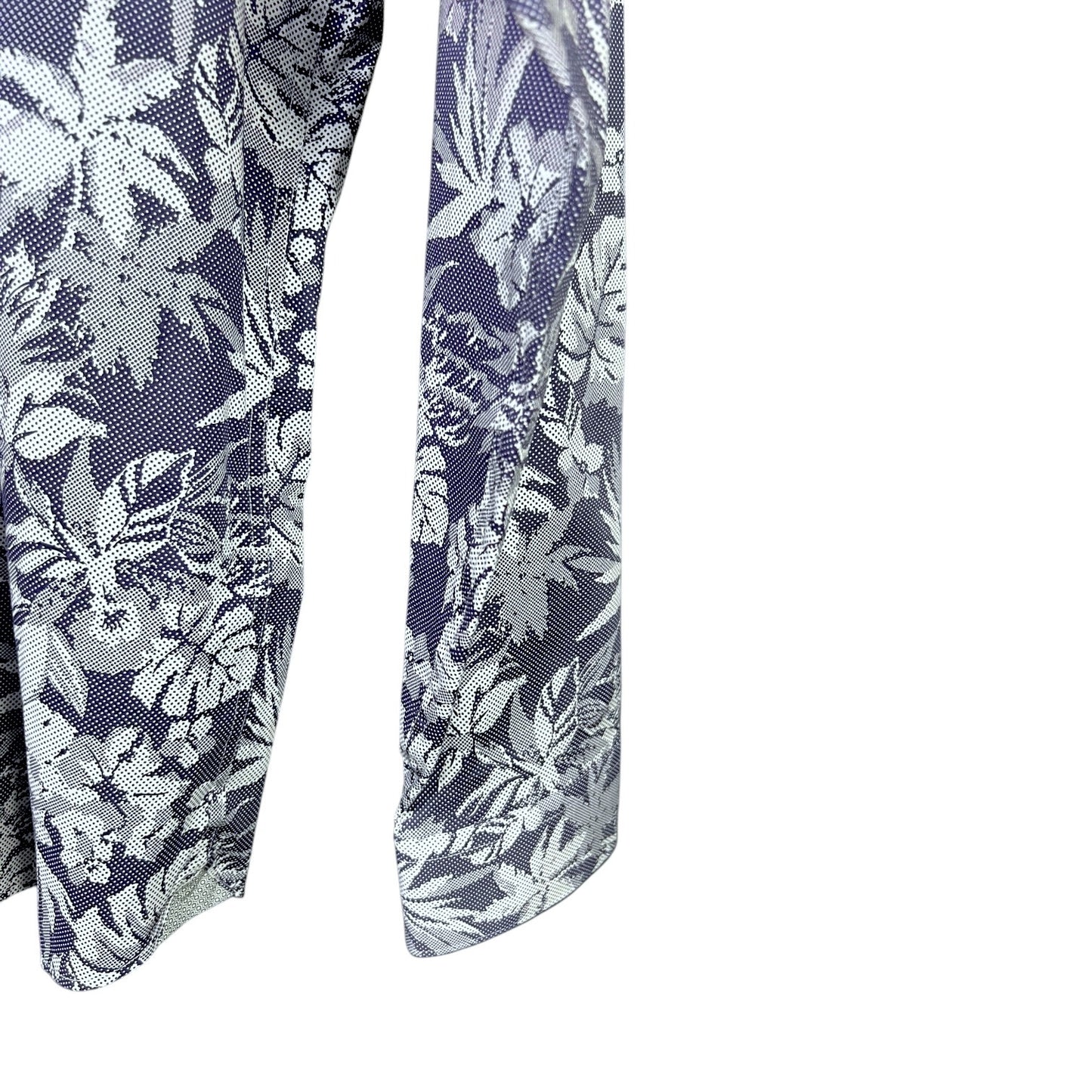 NWT Men's Ted Baker Floral Dot Print Shirt - Navy - Size 16 - $175 Retail