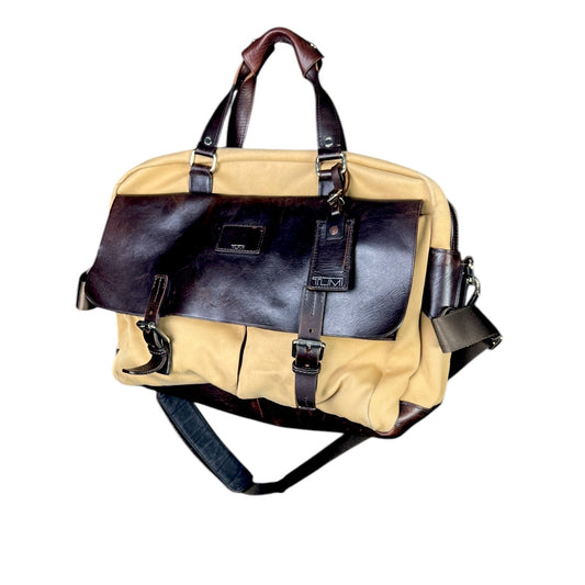 Tumi Townhouse Sloane Briefcase Khaki/Leather - $795 Retail