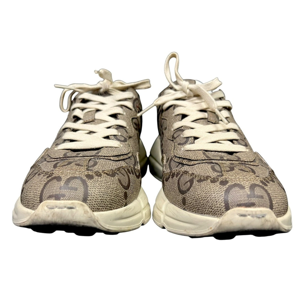 Gucci Jumbo GG Monogram Rhyton Men’s Sneakers US Size 8 Streetwear Luxury Box