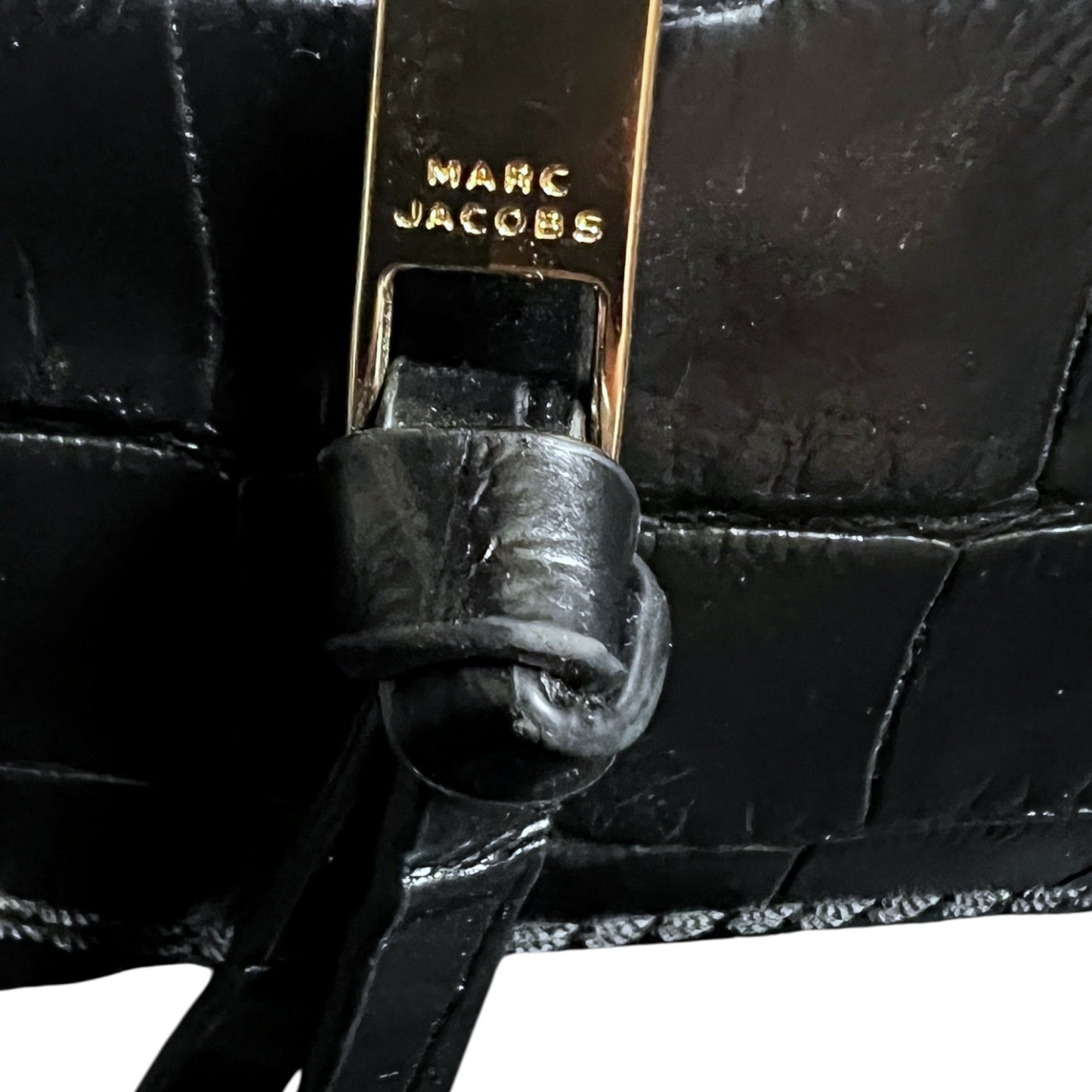 Marc Jacobs Mini Cruiser Crocodile-Embossed Leather Satchel Purse - $495 Retail