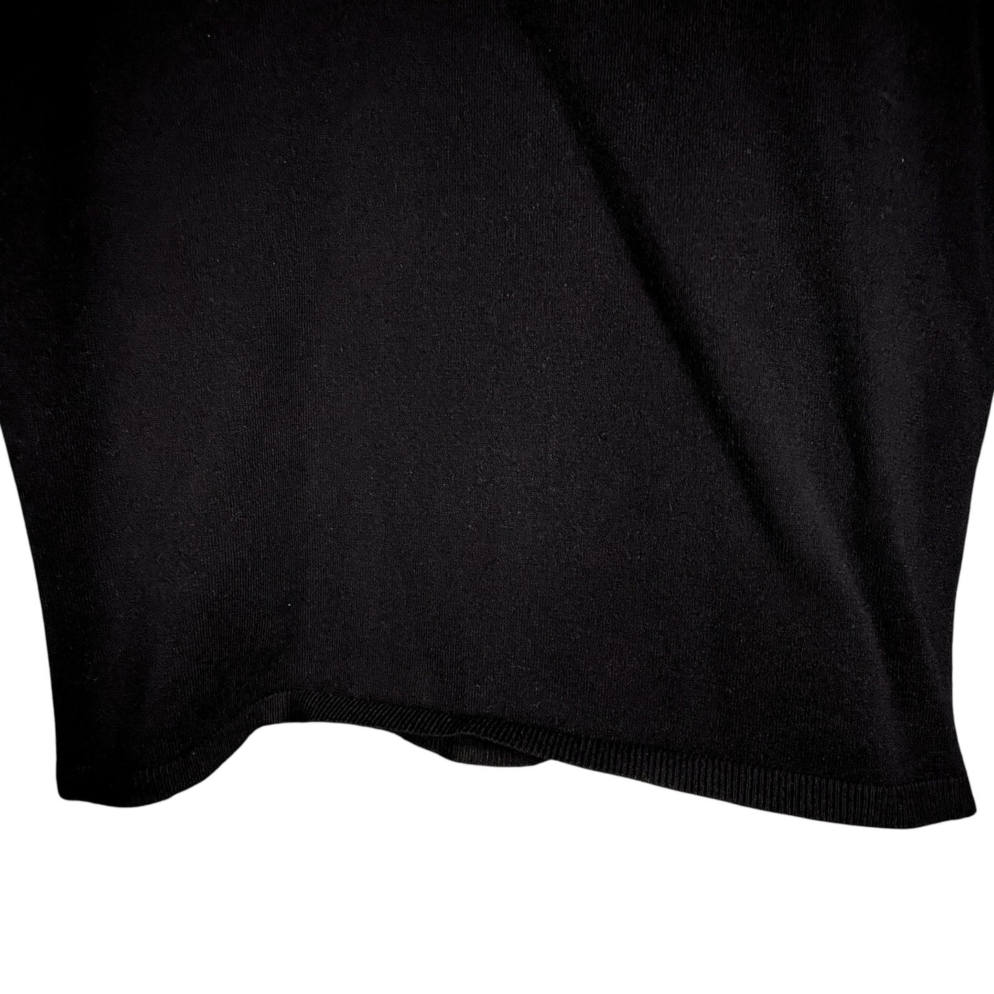 Alexander Wang Women's Medium Black Mock Neck Short Sleeve Cropped Black Top
